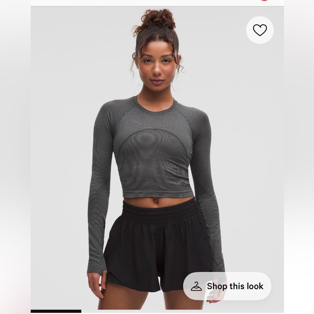 Lululemon Swiftly Tech Cropped Long-sleeve Shirt 2.0